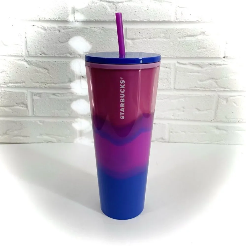 Limited Edition Starbucks Summer 2021 Watercolor Straw Tumbler